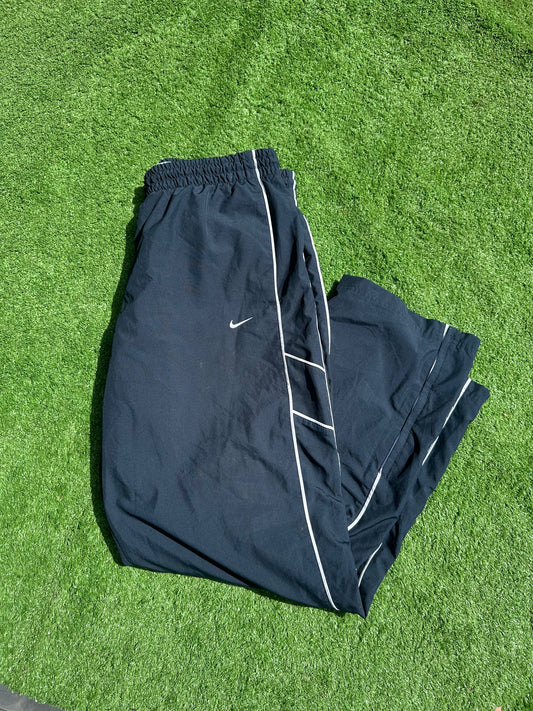 Nike Track Pants Navy Blue Pin-Striped (XL)