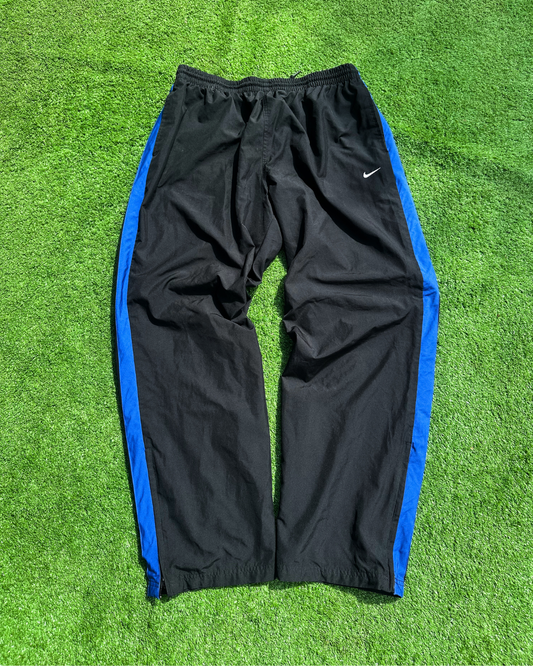 Nike Track Pants Black and Blue Stripe  (L)
